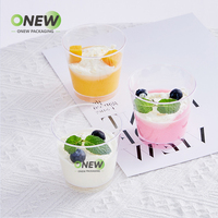 Tasse à mousse en plastique jetable de 5oz tasse à dessert en gelée de pouding PS avec cuillère à couvercle 150ml tasses à mousse PS à dessert avec couvercle et cuillère