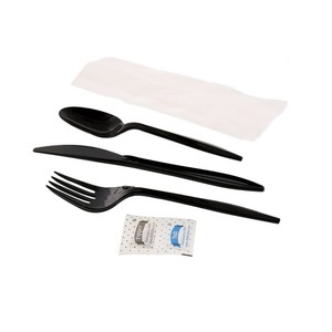 Đồ Dùng Nhà Bếp Khăn Ăn Muối Tiêu Nhựa Dùng Một Lần Dao Muỗng Nĩa Bộ Dao Kéo Bán Buôn - Product Image 1