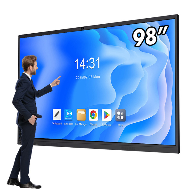 55 65 75 86 98 110 Inch HD LCD Display School Touch Screen Interact Teaching Board Smart Whiteboard Interactive Flat Panel