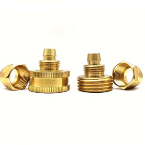Connecteur de réparation de tuyau en laiton, fileté 3/8 pouces, pour tuyau d'arrosage de jardin, tuyau en vrac durable - Product Image 1