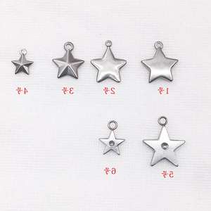 Presión <span class=keywords><strong>de</strong></span> aceite <span class=keywords><strong>de</strong></span> acero inoxidable Pentáculo pulsera colgante collar pendiente DIY accesorios <span class=keywords><strong>de</strong></span> joyería fabricantes al por mayor - Product Image 1