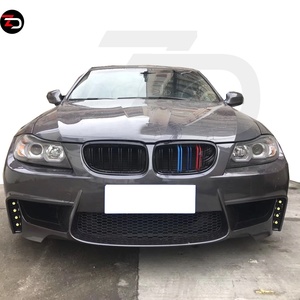 Vente flash : Pare-chocs avant style 1M avec lèvre avant en fibre de carbone pour BMW Série 3 310 <span class=keywords><strong>320</strong></span> 325 (2005-2012) - Product Image 3