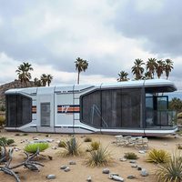Haute qualité cadre en acier détachable moderne luxe minuscule Villa espace Capsule boutique entrepôt panneau sandwich conteneur maison
