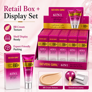 BB <span class=keywords><strong>Cream</strong></span> 6 en 1 Multifunción, Éxito de Ventas Transfronterizo, Corrector, Unifica el Tono de Piel, Larga Duración, Resistente al Agua - Product Image 6