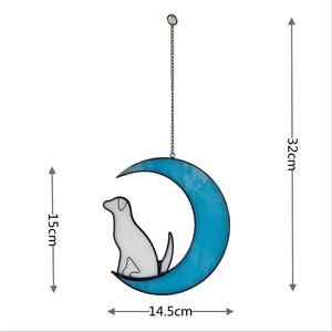 Panneaux décoratifs étanches en verre teinté de 3 mm pour fenêtres et portes, motifs papillons et animaux, art suspendu <span class=keywords><strong>Tiffany</strong></span> - Product Image 6