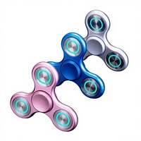 Nouvel Arrivage Fidget Spinner en Alliage d'Aluminium et Acier Inoxydable, avec Contrepoids Rotatif, Anti-Stress pour Adultes