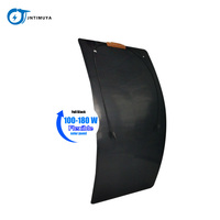 JNTIUYA 12v 100W 150W 48V 32V 110w panneau solaire semi-flexible sunpower ETFE/Pet tout en noir