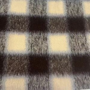 2025 Tweed Check <span class=keywords><strong>Woo</strong></span> Grifl Tissus 550 G/M Check Tweed Plaid Stretch Tartan Tweed Tissu brossé pour manteau - Product Image 4