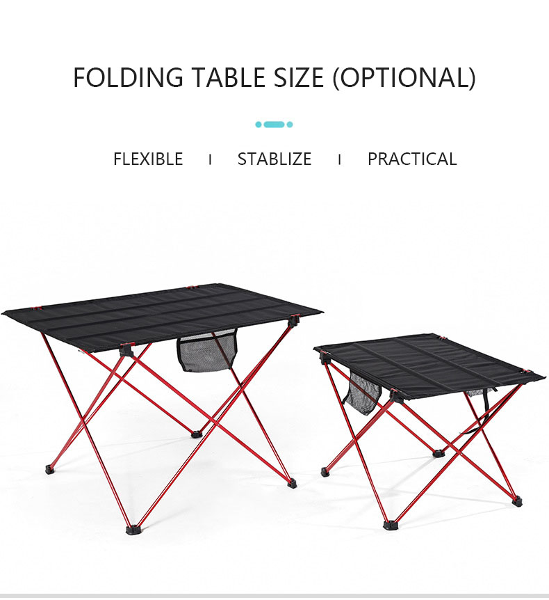 Outdoor Portable Folding Camp Table Oxford Lightweight Folding Table For Camping