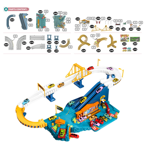 B / O Jeu de construction DIY pour petite <span class=keywords><strong>voiture</strong></span> avec piste coulissante, parking d'aventure, <span class=keywords><strong>garage</strong></span>, autoroute, route en spirale, rail de <span class=keywords><strong>voiture</strong></span>, <span class=keywords><strong>jouet</strong></span> - Product Image 5