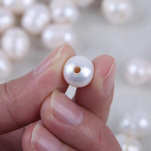 Perles en vrac en forme de riz, naturelles, d'eau douce, blanches et roses, de 11-12 mm, avec un grand trou de 2,5 mm, pour accessoires de collier DIY – Vente chaude - Product Image 5