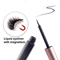 Cils magnétiques 3D spectaculaires en faux vison, ensemble de faux cils avec eye-liner liquide magnétique inclus, pas de colle requise, vente en gros