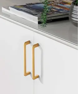 Drawer Handles Profile Furniture Modern Cabinet Handles Zinc Kitchen Cabinet Door Gold Furniture Handle