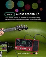 Pédale multi-effets pour guitare MOOER GE150 Pro Li Black, overdrive, distorsion, réverbération, delay, modulation, expression, volume, soft