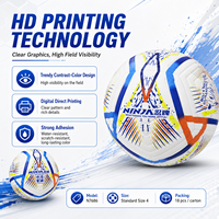 Ballon de football en PU, taille 4, personnalisable, durable, pour l'entraînement, la promotion, les écoles, les clubs sportifs, les commandes en gros