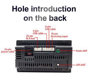 Écran tactile 2 Din 7/9/10 pouces, autoradio Android 13, CarPlay, <span class=keywords><strong>lecteur</strong></span> DVD, GPS, RDS, BT, <span class=keywords><strong>lecteur</strong></span> vidéo, sans DVD, sans <span class=keywords><strong>CD</strong></span> - Product Image 5