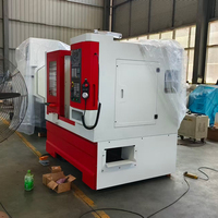 Tour CNC à banc incliné TCK40, haute précision pour le tournage des métaux, porte-outils de type gang, commandes Fanuc Mitsubishi