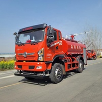 Truk Pemadam Kebakaran Dongfeng 10000L 4x2 Tangki Air, Penggerak 4 Roda, Truk Penyelamat Pemadam Kebakaran Air dan Busa