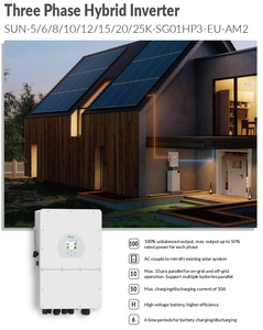 Deye 15kW hibrid invertör SUN-15K-SG01HP3-EU-AM2 yüksek gerilim pil desteklenen 3 fazlı 15kw invertör için CNC/otel soğutucular - Product Image 3