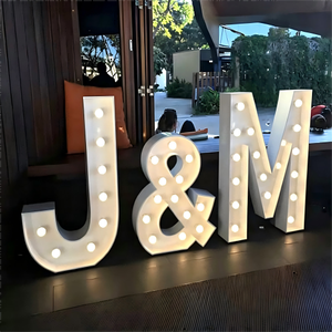 ป้ายไฟ LED ตัวอักษรขนาดใหญ่สั่งทำพิเศษ 3 ฟุต 4 ฟุต สำหรับงานแต่งงาน งานเลี้ยง งานอีเว้นท์ ตกแต่ง - Product Image 1
