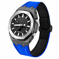 Kit de modification personnalisé de 5e génération, boîtier de montre en acier inoxydable sablé pour Casiaok G Ga2100, bracelets de montre en fibre de carbone, bracelets Ga 2100