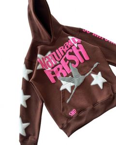 เสื้อกันหนาวมีฮู้ดสำหรับผู้ชายผ้าฝ้าย100% พิมพ์ลายแบบเต็มหน้าจอ480 GSM - Product Image 2