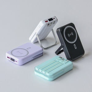สายชาร์จในตัว โทรศัพท์มือถือ ชาร์จเร็ว USB Type C พาวเวอร์แบงค์แบบกำหนดเอง 10000 มิลลิแอมป์ชั่วโมง รองรับ PD 22.5w พาวเวอร์แบงค์ไร้สายแม่เหล็ก 10000 มิลลิแอมป์ชั่วโมง - Product Image 5