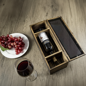 Juego de Regalo de Botella de Whisky con Dimensiones Externas Ajustables, Caja de Regalo de Madera para Whisky - Product Image 1
