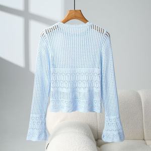 <span class=keywords><strong>Ensemble</strong></span> Deux Pièces pour Femme : Robe <span class=keywords><strong>Pull</strong></span> Style Minimaliste à Col Rond et Blouse en <span class=keywords><strong>Maille</strong></span> Tricotée Anti-UV, <span class=keywords><strong>Jupe</strong></span> Près du Corps Toutes Saisons - Product Image 3