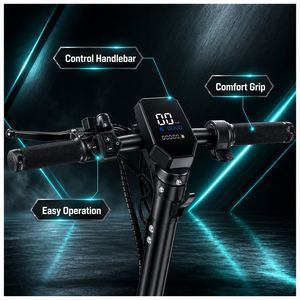 สกู๊ตเตอร์ไฟฟ้าพับได้ 500W Brushless App 48V 13Ah ระยะไกล ระบบกันสะเทือนแบบสปริง ยางลม 9 นิ้ว กันน้ำ สำหรับการเดินทางระยะไกล - Product Image 6