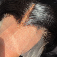 Perruques sans colle en cheveux naturels bruts, densité 250%, avec dentelle frontale HD complète, lisses ou bouclées, en cheveux humains brésiliens