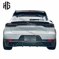 Diffuseur de voiture de becquet de couvercle de coffre de séparateur de pare-chocs arrière en Fiber de carbone 3K de haute qualité pour 2014-2022 Porsche Macan 95B 95B.1 95B.2