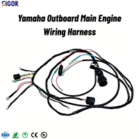 Harness Kabel Mesin Luar Perahu Yamaha 60H-82590-01 10Pin Rakitan Kabel Utama untuk Mesin Kapal Laut 150-200HP V6 2 Tak