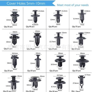 Clips et rivets en plastique pour automobile, ensemble de 620 pièces, pour réparation GM, Toyota, Honda, Nissan, Ford, Chrysler - Product Image 2