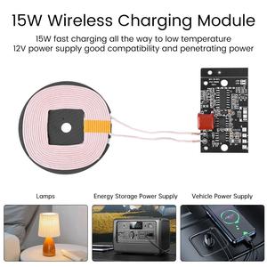 15W <strong>Wireless</strong> Fast Charging Module Vehicle 12V <strong>Wireless</strong> Charging Module <strong>Transmitter</strong> Module Circuit <strong>Board</strong> - Product Image 3