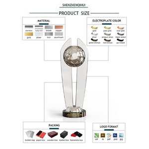 تصاميم صينية لجوائز دوري البطولة، كأس معدني مخصص لمباريات كرة القدم وكرة السلة - Product Image 6