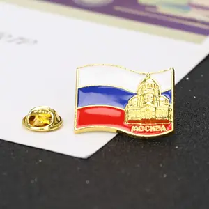 Wholesale Manufacture Customize Logo, Brooch Custom Blank Metal Enamel Country Flag Badge Lapel Pin/