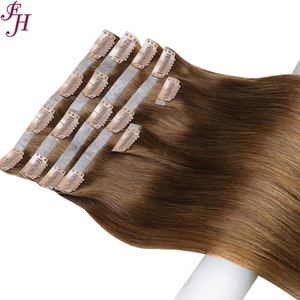 ผมต่อแบบคลิปหนีบ FH Wholesale ชนิดผมแท้ เนื้อผมตรงสลวย ต่อแบบไร้รอยต่อ - Product Image 3