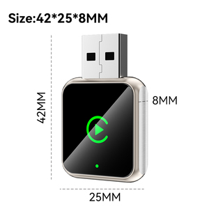 New 2 in 1 Wireless Carplay Android Auto Dongle <b>Type</b> <b>C</b> USB Port Portable Carplay <b>Adapter</b> - Product Image 2