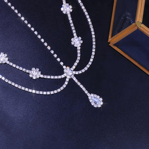 زهرة كريستال متفجرة عقال الزفاف اكسسوارات الزفاف الأزياء قطرة الحاجب فاتن - Product Image 5