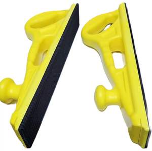 OEM Customizable High Hardness PU <b>Foam</b> Yellow Sanding <b>Block</b> Grinding <b>Block</b> Aluminum Oxide Abrasive for Car Grinding Manual - Product Image 5