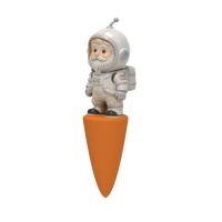 Jardinières Olla en terre cuite personnalisées, décor de jardin, forme d'astronaute, avec couvercle, auto-arrosantes, à picots, en céramique semi-émaillée, pour serre