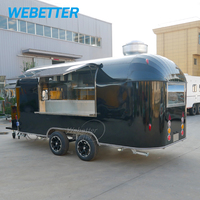 WEBETTER Hotdog Cart Makanan Katering Trailer Makanan Truk Makanan untuk Dijual Eropa
