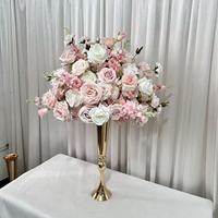 Boules de fleurs artificielles en soie romantiques IFG Factory, 50 cm, rose, fleurs artificielles pour les événements de mariage