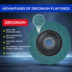 Dischi Abrasivi a Lamelle in Ossido di Alluminio e Zirconia Scirpion Star T27/T29 W860 115mm 40 # ~120 #   Lucidatura dell'acciaio inossidabile di media durezza - Product Image 2