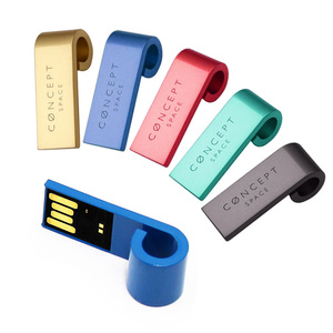 Metallic Mini USB Flash Drive 8GB 16GB 32GB Pen Drive 1GB 2GB Mini Flash USB Gadget Custom Promotional USB Memory Stick
