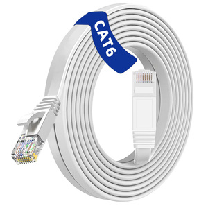 Câble Ethernet D-Sunty CAT6 RJ45 UTP en cuivre massif plat 32AWG, longueur 0,5M/1M/2M/3M/5M/7M/10M, gaine PVC, conforme ROHS - Product Image 5