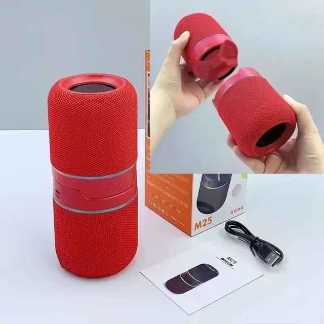 2-In-1 Magnetic Split Speaker with RGB LED Lights Modular Design for & USB Connectivity for Party Use