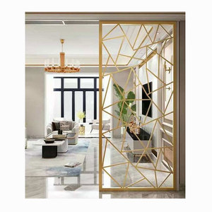 Pantallas decorativas de <span class=keywords><strong>Metal</strong></span> personalizadas para interiores/exteriores, pantallas de privacidad para partición de restaurante y jardín, técnicas de revestimiento de tema de construcción - Product Image 1