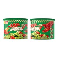 Cubo de Comida para Comer y Mezclar con Sabor a Cangrejo de Río de Alta Calidad, Frijoles de Jade Crujientes o Cacahuetes Picantes con Verdadera Carne de Cangrejo de Río